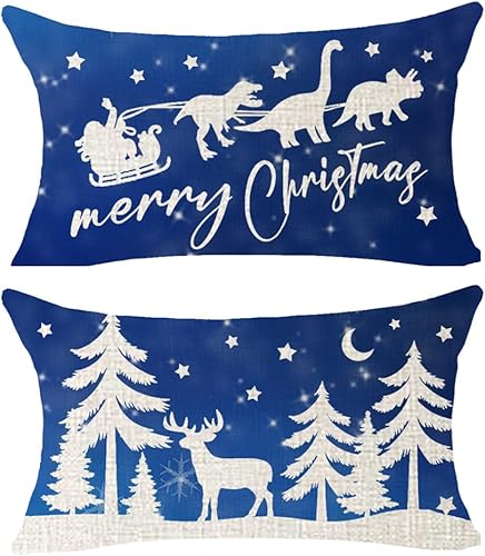 Regalo de invierno, Feliz Navidad, hermosos copos de nieve que caen, copos de nieve, cuerpo de arpillera de algodón, funda de cojín de lino, funda