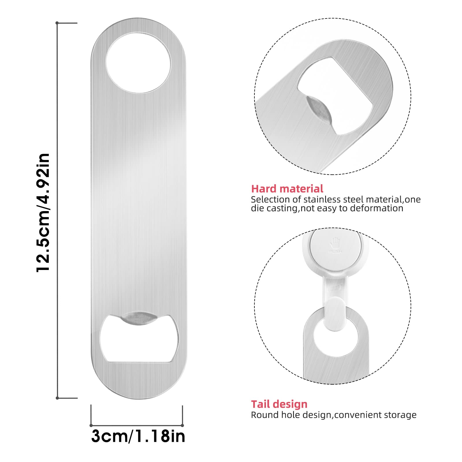 Tessera Apribottiglie Apribottiglie Per Barman In Acciaio Inox Barup Per Apertura 762385 - Foto 5