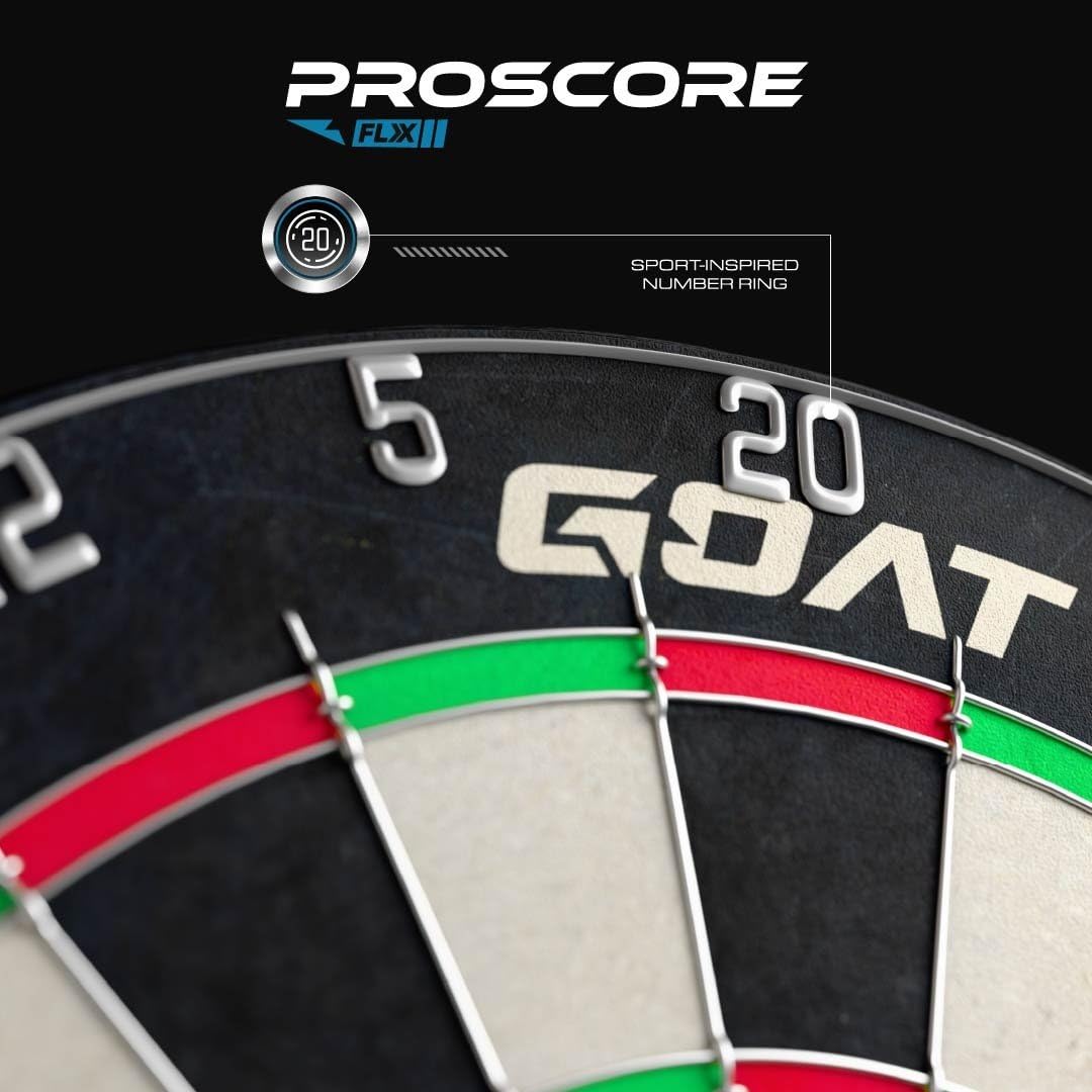 GOAT – Proscore FLX Starter Bersaglio per freccette, sisal resistente, autorigenerante, rimbalzi minimi, struttura a filo sottile