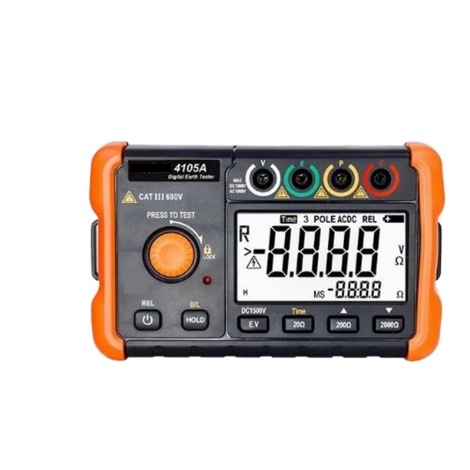 Medidor de resistencia, Medidor de resistencia tierra Digital profesional 0,01-2000 Ohm probador medición voltaje CA