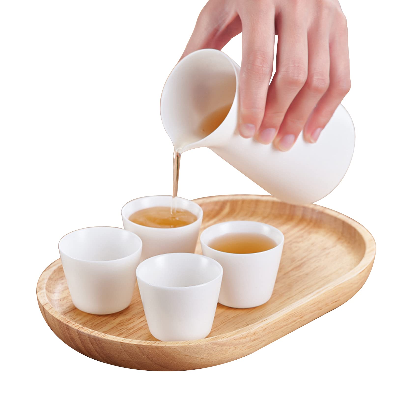 Service à saké japonais céramique RWRAPS coffret cadeau idéal 6 pièces