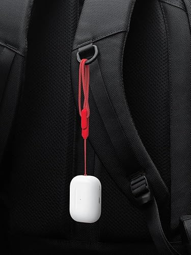Miniatura 6 de Incase - Cordón compatible con Apple Airpod Pro 2, cordón de alta calidad con clip ajustable, seguro Airpods con estilo (rojo, paquete de 2)