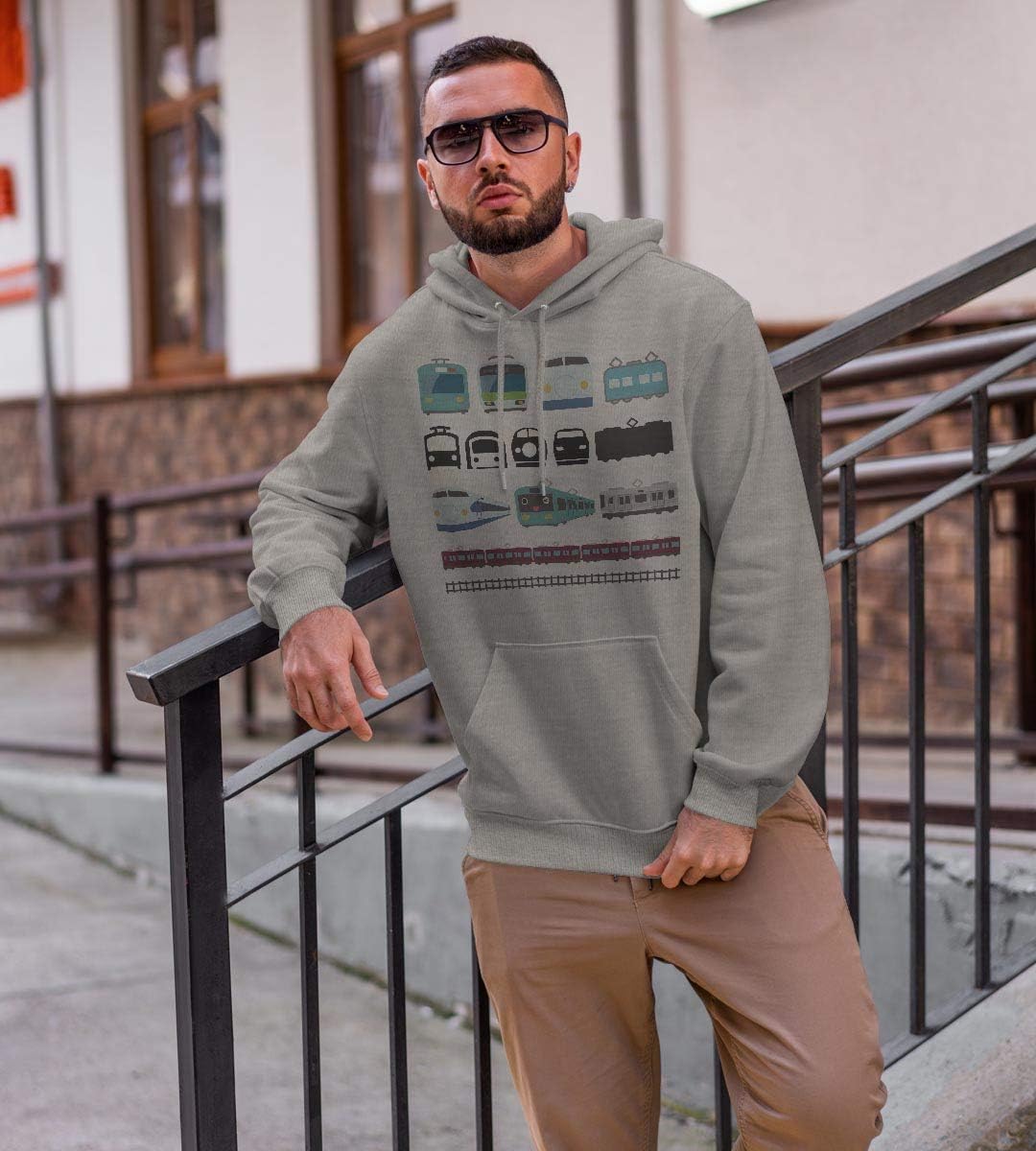 [igsticker] プリント パーカー メンズ 長袖 スウェット 綿100% 裏パイル 2XL サイズ size おしゃれ プル