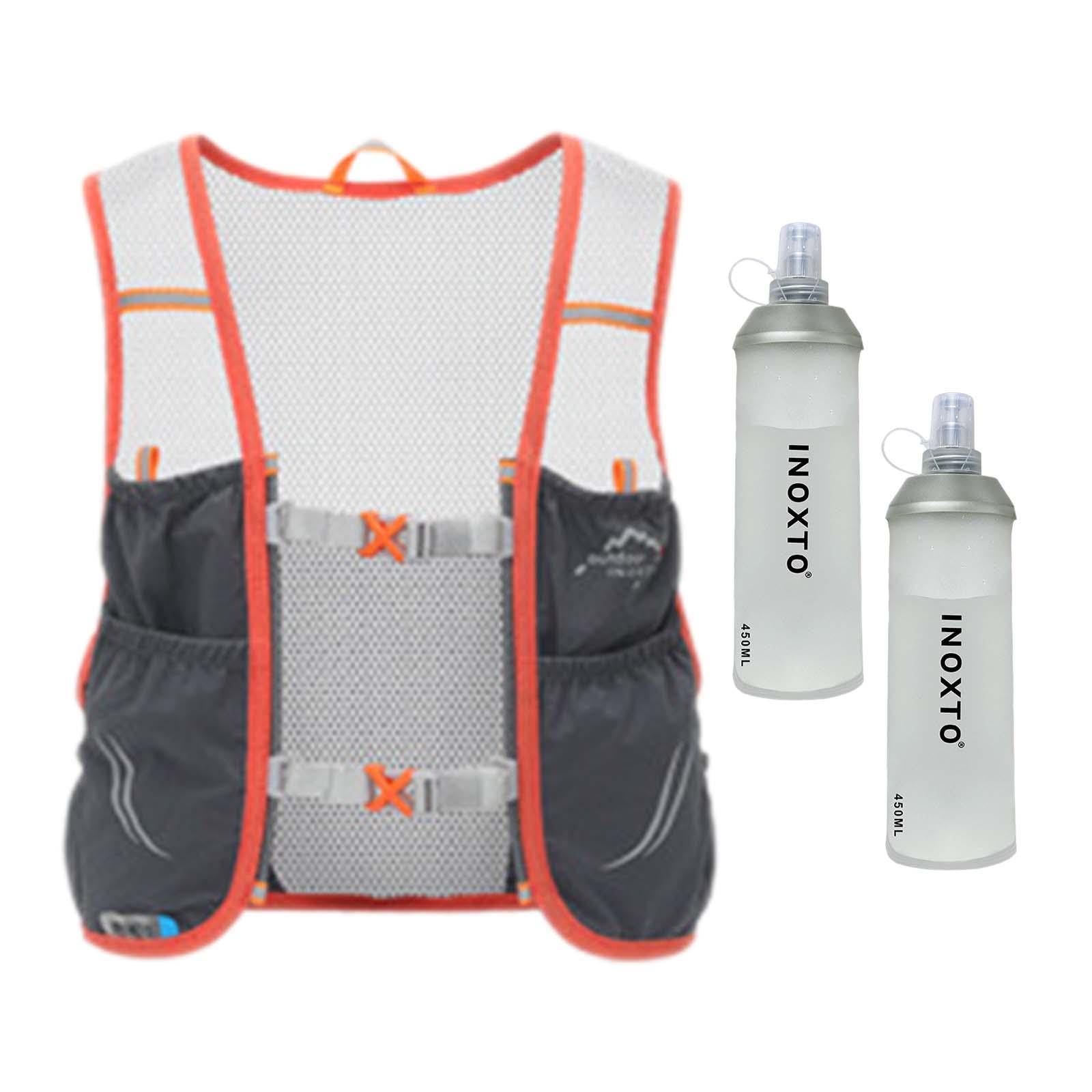 Gralara Laufweste Hydrationsweste mit Wasserblase Sportlaufweste Trailrucksack Atmungsaktives Polyester Verstellbare Träger für Training Radsport Wanderung