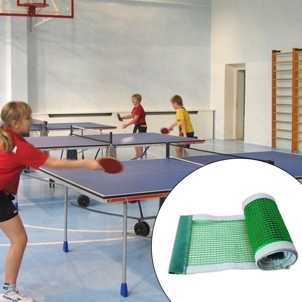 2 Reti Da Ping Pong Retrattili Regolabili - Fino A 200 Cm - Con Morsetti Antiscivolo - Per Tutti I Tavoli - Foto 6