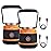 LED Camping Lantern Rechargeable, 1800LM, 4 Light Modes, 4400mAh Power Bank, IP44 Waterproof, Perfect Lantern Flashlight for Hurricane, Emergency, Power Outages, Home and More, with USB Cable (2 Pack)