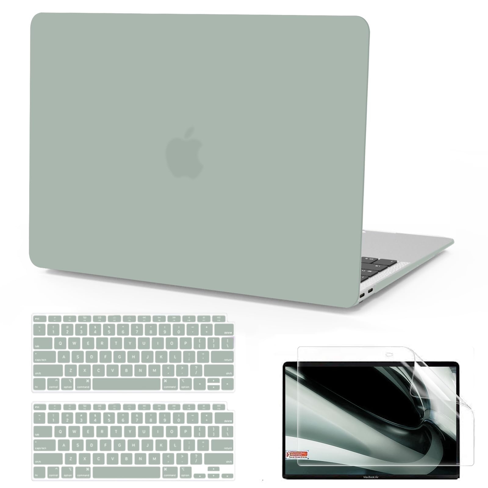 Funda MacBook Air 13 A2337 carcasa rígida con protector teclado 8