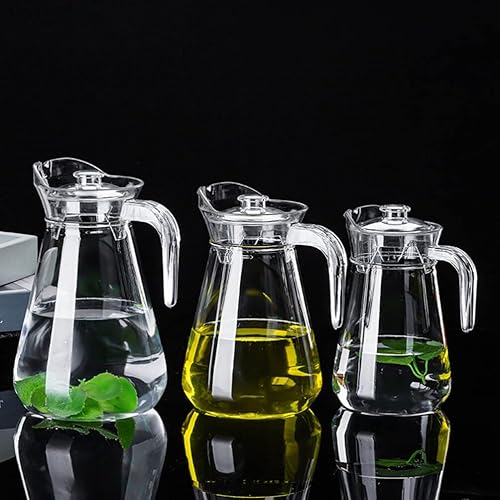 Miniatura 3 de Cabilock Jarra de agua acrílica para bebidas, jarra de agua acrílica, jarra de agua transparente, hervidor de agua fría para té helado, limonada de