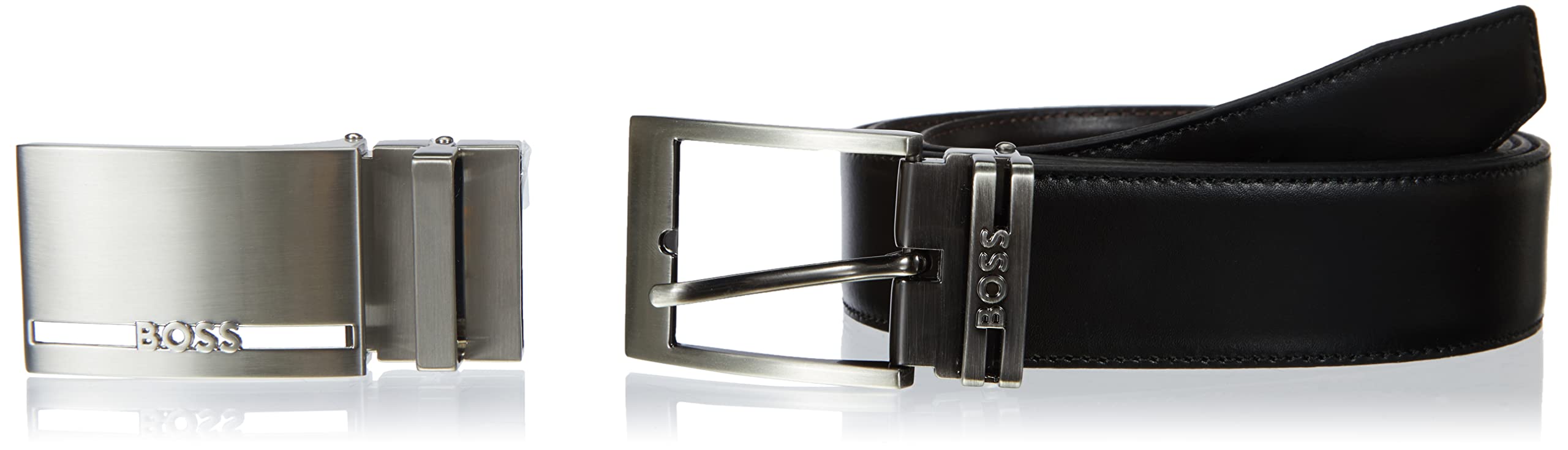 Mens Galliz Gb35 Branded-keeper reversible belt in Italian leather