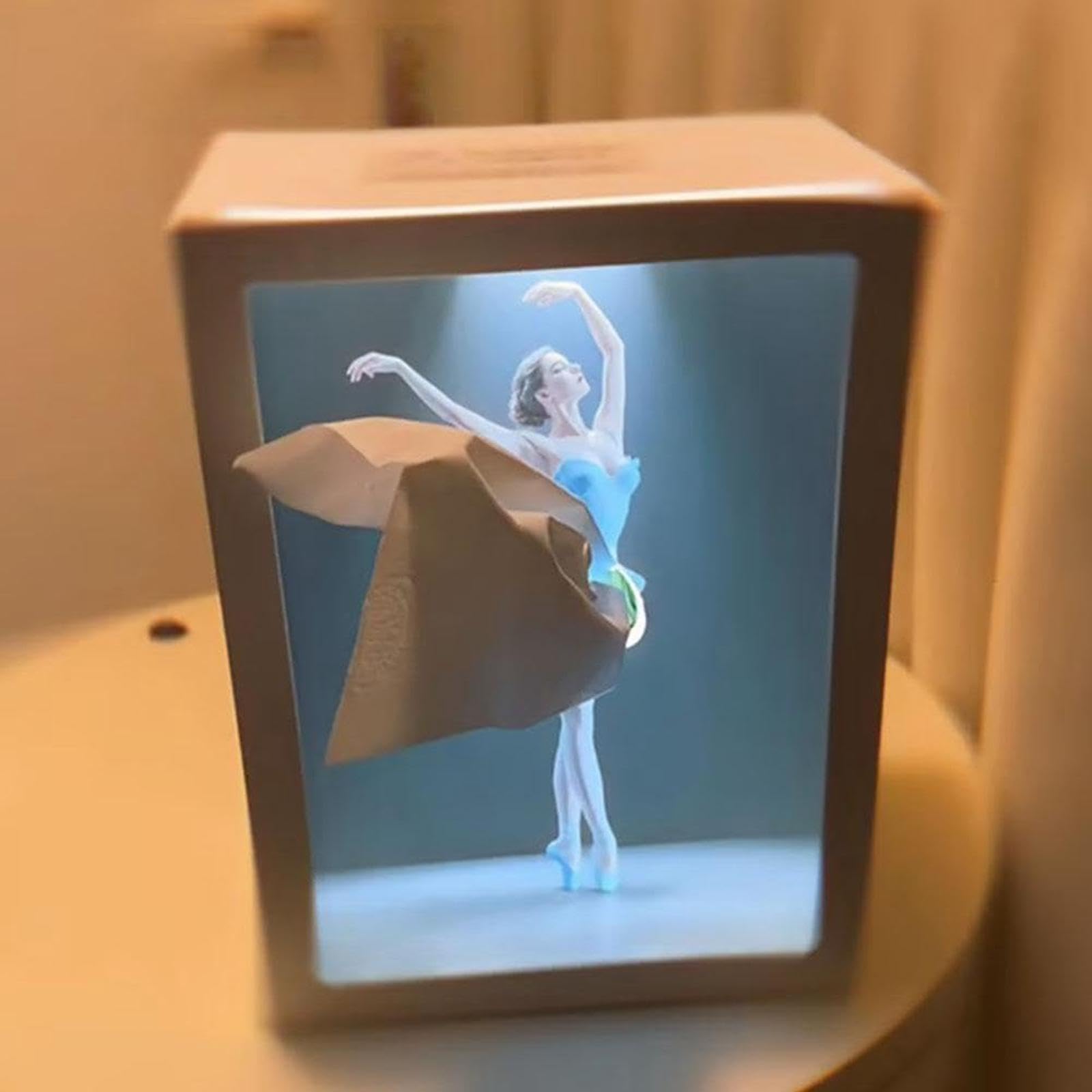 rockible Porta fazzoletti a Forma di Ballerina, Oggetto Decorativo Creativo e Pratico per la casa, con Luce Integrata, Ideale per Camera da Letto, Bagno,