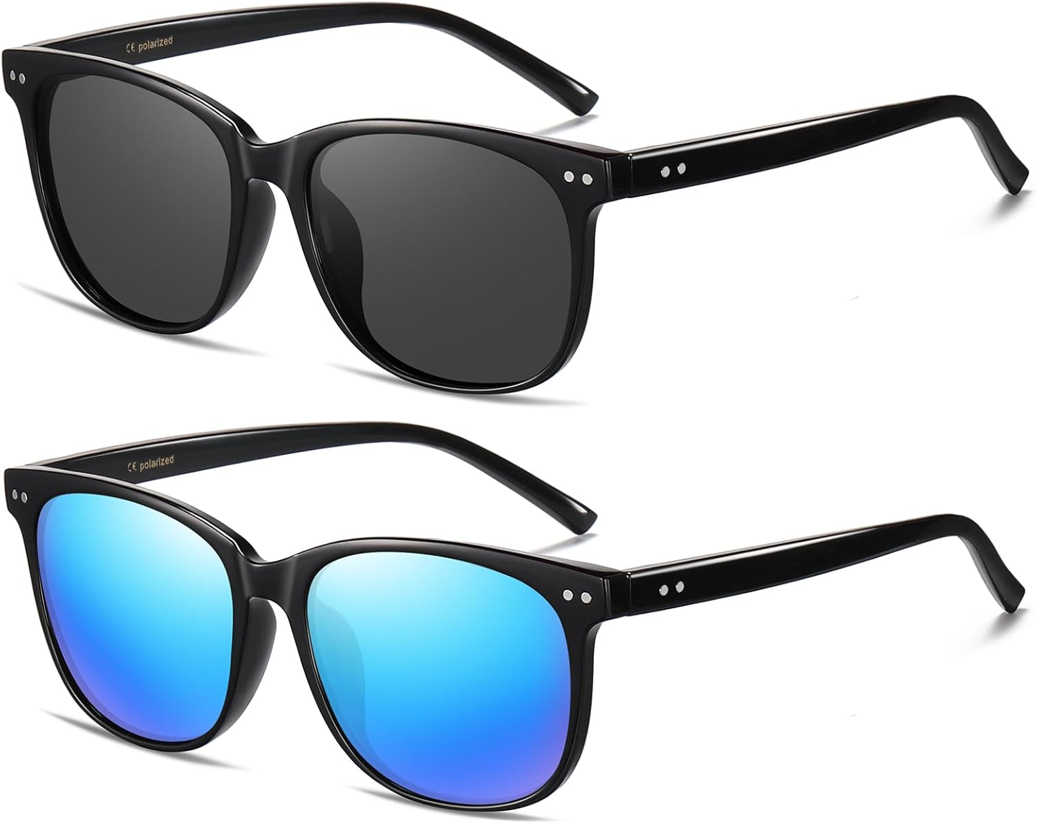 HAOLOTA Polarized Sunglasses for Women, Classic Round Sun Glasses for Driving Fishing lightweight UV400 Protection