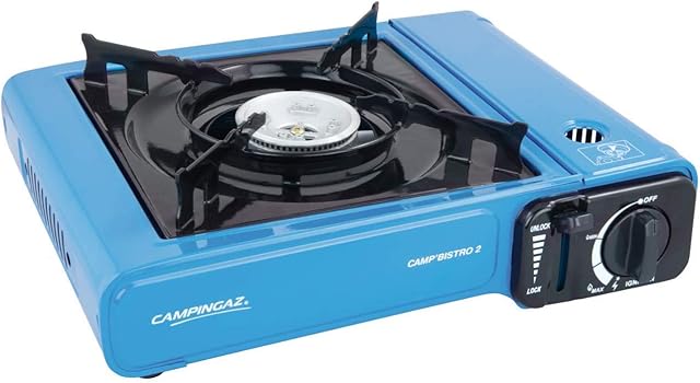 Campingaz Camp Bistro Stove, 1 burner, camping stove, 2200-watt capacity, compact outdoor cooker, includes carry case for easy transport