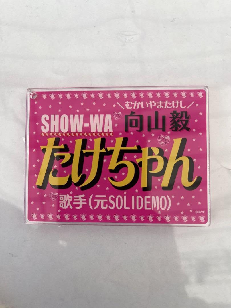 show-wa ネームキーホルダー　向山毅 SHOW-WA 向山毅 ネームキーホルダー＋SOLIDEMO チェキ - メルカリ
