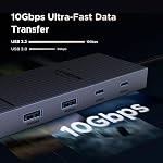UGREEN Revodok Pro 207 Docking Station Dual Monitor 7 in 1, USB C Hub with Dual 4k HDMI, 2*USB A&C 10Gbps Data Transfers, PD 100W, USB C Dock Compatible with MacBook Air/Pro,HP,ASUS, XPS13/15 and More