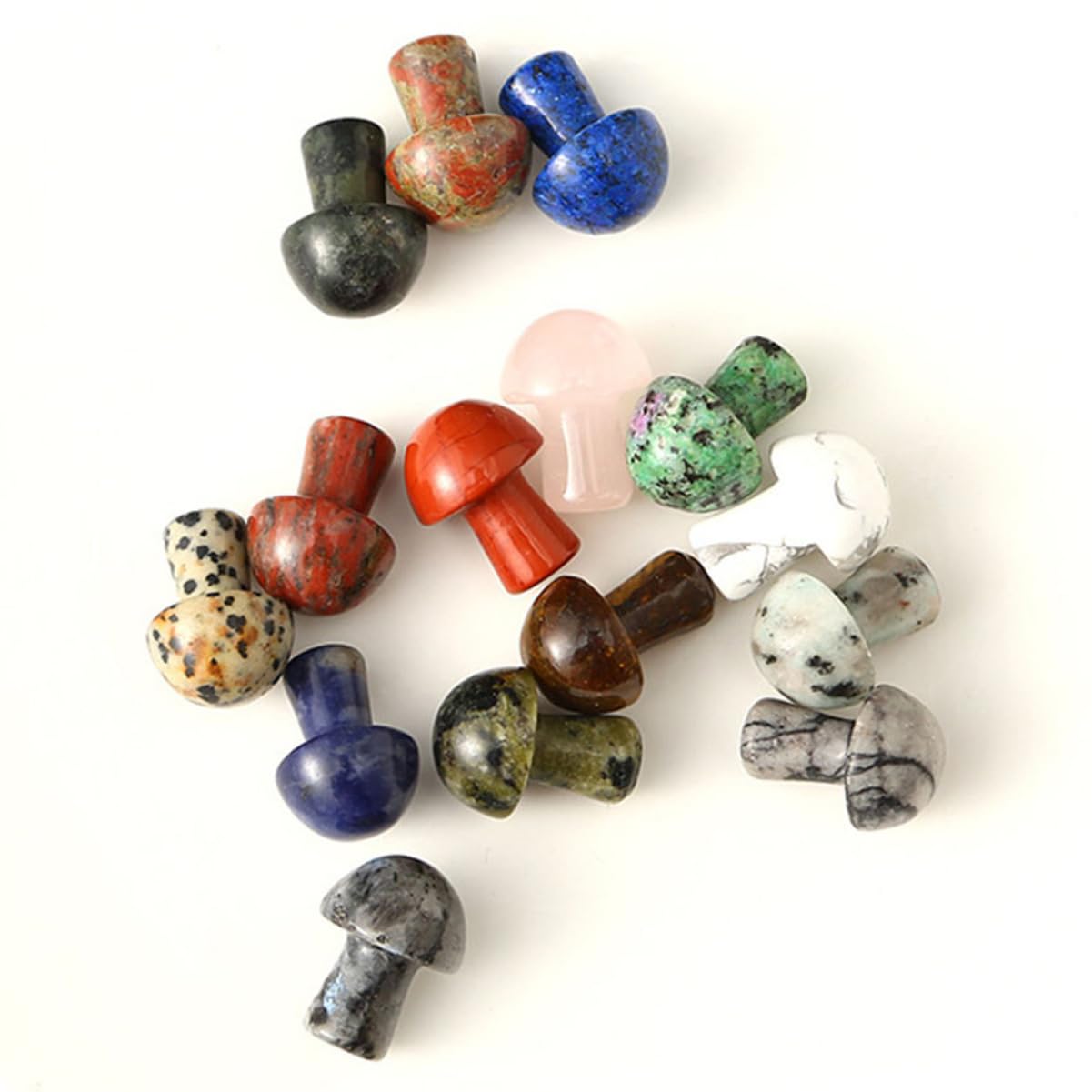 Abaodam 45stücke Teiliges Mini Kristall-pilz Deko Aquarien Und Mikrolandschaften Bunte Kristallornamente Für Zimmerpflanzen Garten Und Fotografie Für Bastel Und Sammlerfreunde
