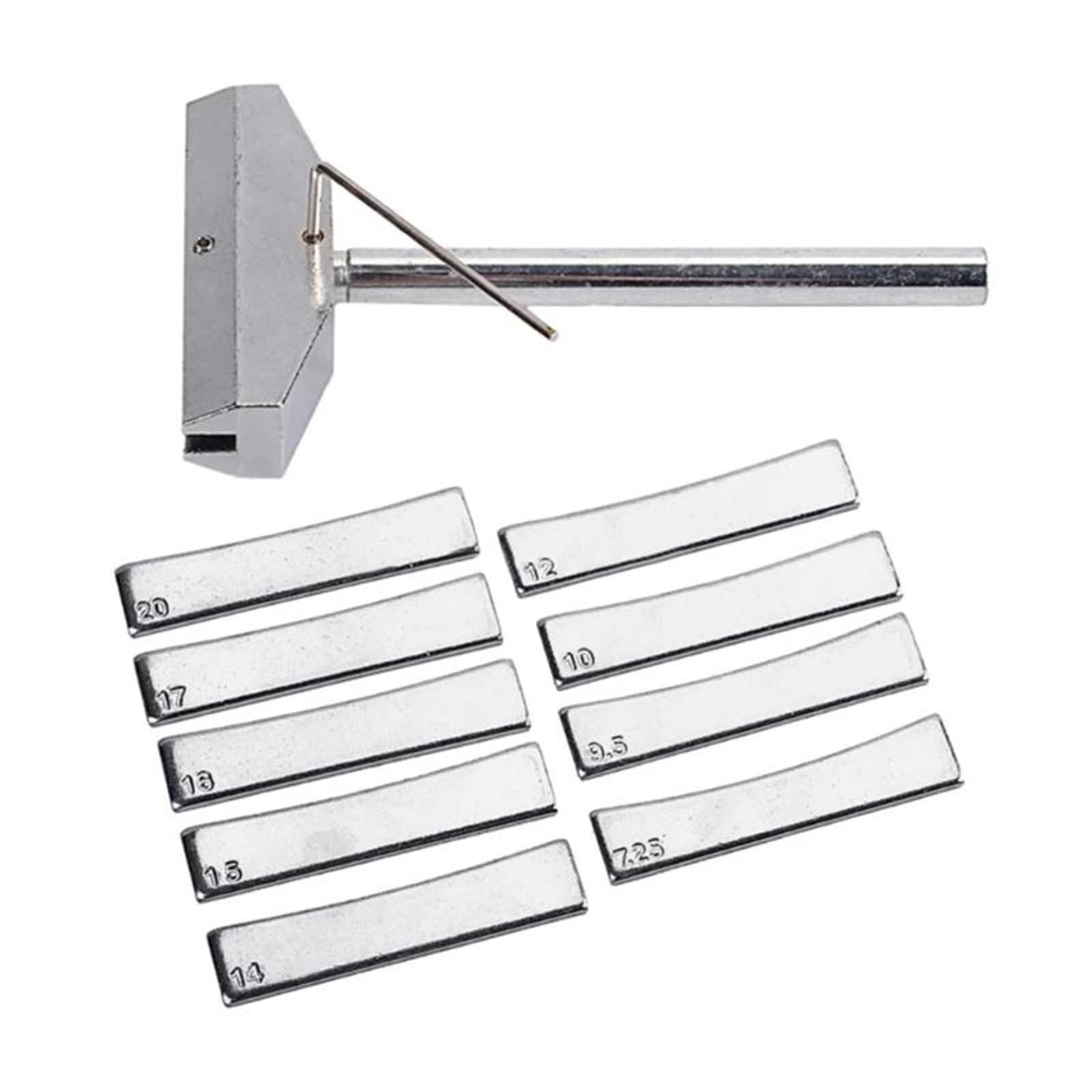 narzędzia do naprawy gitar Wkładki Do Wyciskania Progów Gitary Basowej Z Kluczem Sześciokątnym Narzędzie Prasowania Podstrunnicy Wymiana Luthiers(Silver)