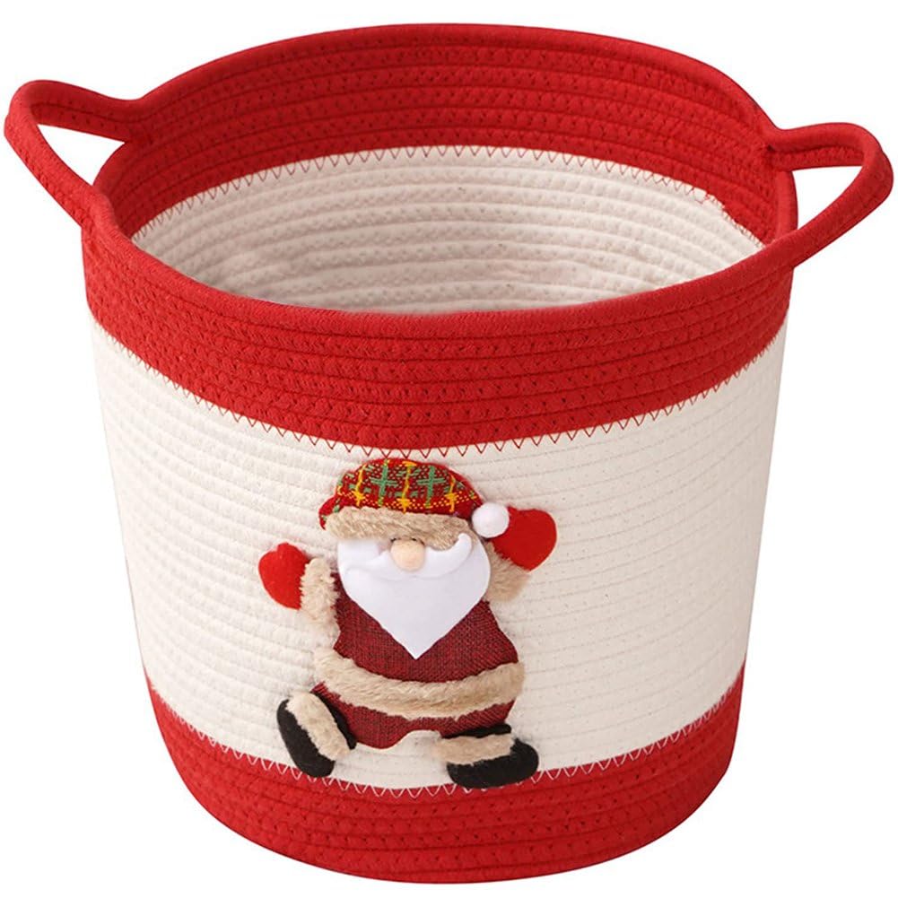 Panier rangement corde coton organiseur articles divers Noel decoration maison