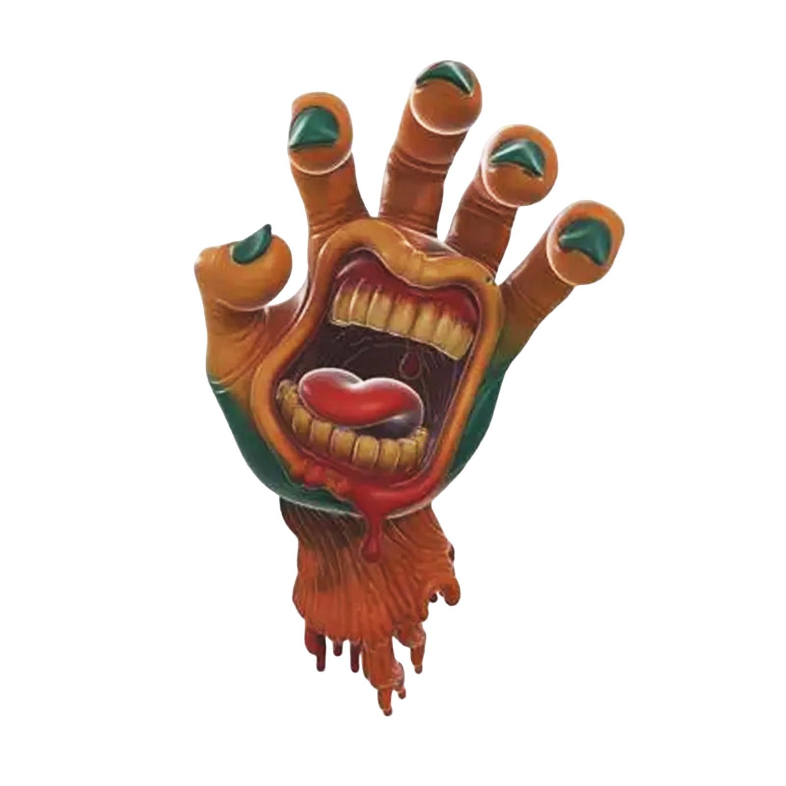 Virelynx Horror Screaming Hand Ornament – Halloween Severed Hand Decoration, Realistic Screaming Sculpture for Haunted House Desktop