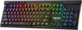 Redragon K580 PRO Wireless RGB Mechanical Gaming Keyboard - 3-Mode Hot-Swap Red Switches, Macro Keys, Media Controls