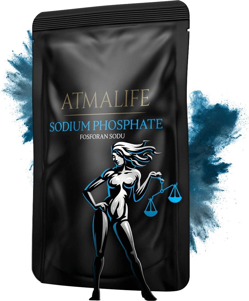 Tissue Cell Salts Atmalife - Sodium Phosphate | for Libra 07 - 100g Natural Ingredients Powder - Made of 100% Plant Extracts, Vegan - Mineral Supplements for The 12 Zodiac Signs : Health & Household