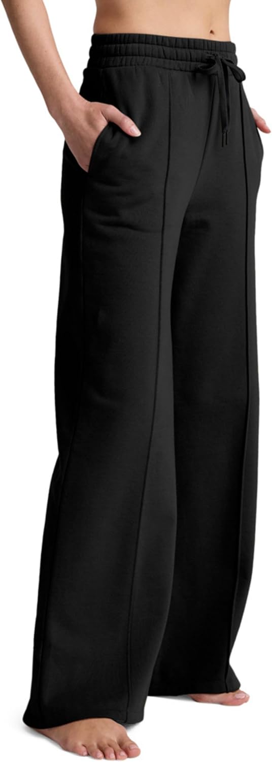 Beyond Yoga Womens Luxefleece Pintuck Wide Leg Pants - Image 2