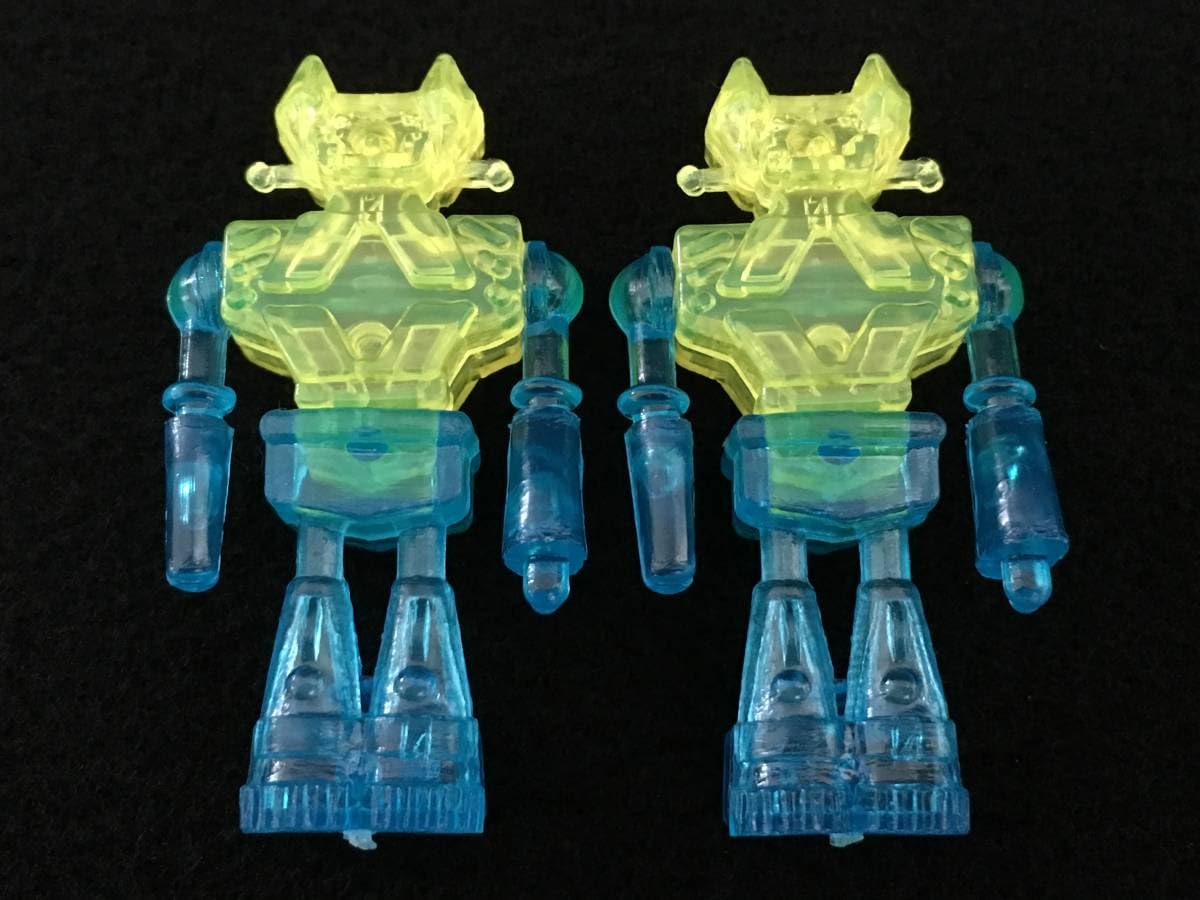 Dead Stock Clear Transparent Robot, 2-Piece Set, Konno Sangyo Robot Corps Gacha, Otokame, Cosmos Series, Showa