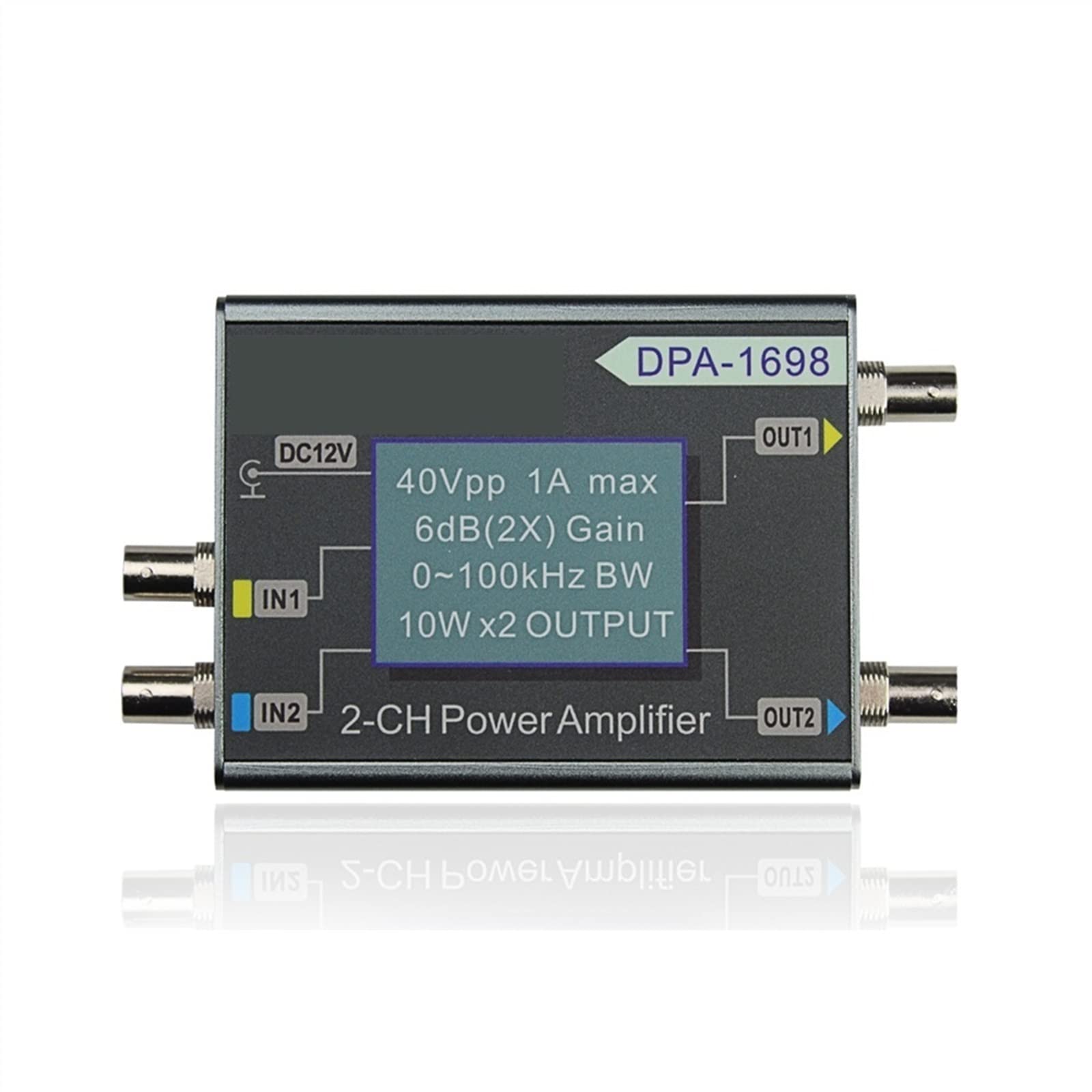 Générateur de Signal de Fonction DDS Amplificateur de Puissance Double Canal Haute Puissance Amplificateur de Puissance CC Contrôle numérique 40V