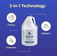 Vista 4 de (6 Gallons) Ultra Germicidal Liquid Bleach - For Laundry, Disinfecting, Sanitizing, Deodorizing, Mold & Mildew Stain Remover - 1 Gallon Jugs