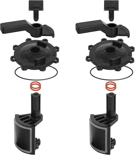 2-Port/3-Port Pool Valve Rebuild Kit (2-Pack) – Compatible with Jandy 2-Way/3-Way 4715, 4716, 4717 & Gray Valves (2-Inch) – Includes Diverter 4720, Cover 4606, Handle 7433 – Durable Sai Steel Plastic