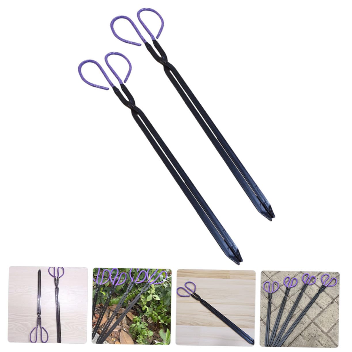 2 piezas Pinzas para Leña Unidades Clip Mango de Resistentes al Calor de Duradero para Barbacoa Exterior y Camping Cómodas y Seguras para Uso Doméstico