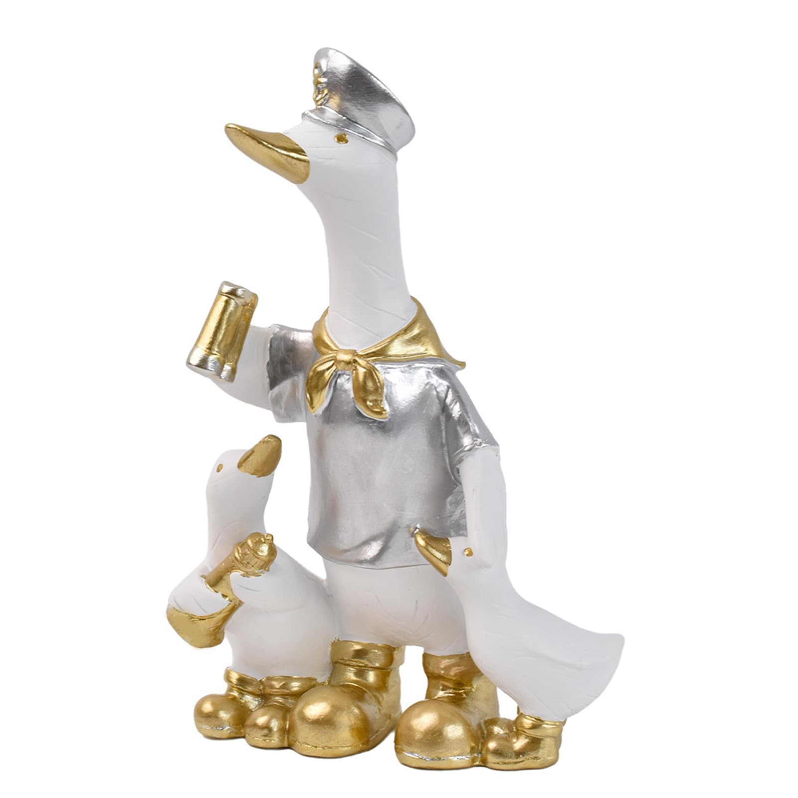 Plcpdm B Ird Statue Home Decor Accent With Freestanding Placement, Avian Inspired Resin Display Piece For Mantel Table Or Foyer Ducks Statues Animal Sculptures Ornament Ducks Figurine Ird Shelf Ornament Room