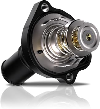 Engine Coolant Thermostat Housing Assembly for Ford Mazda Mercury Lincoln | Compatible with Escape, Focus, Fusion, Ranger, MKZ, 3, 5, 6, Tribute, Mariner, Milan, Replaces 902-733