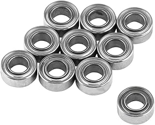 Double Shielded Bearing 10pcs MR63ZZ Double-shielded Miniature Ball Bearings 3x6x2.5mm for 3D Printer, Model Making