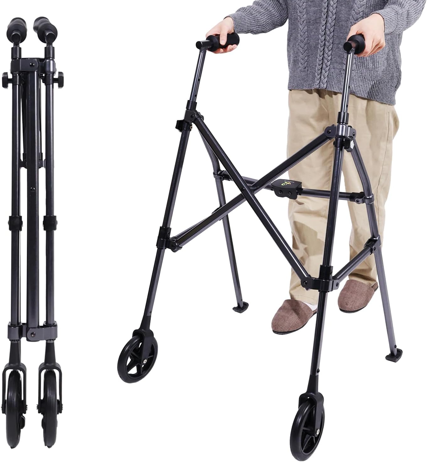 001#Miki 介助用 6輪車 多機能 コンパクト 車椅子 6輪車いす 車椅子