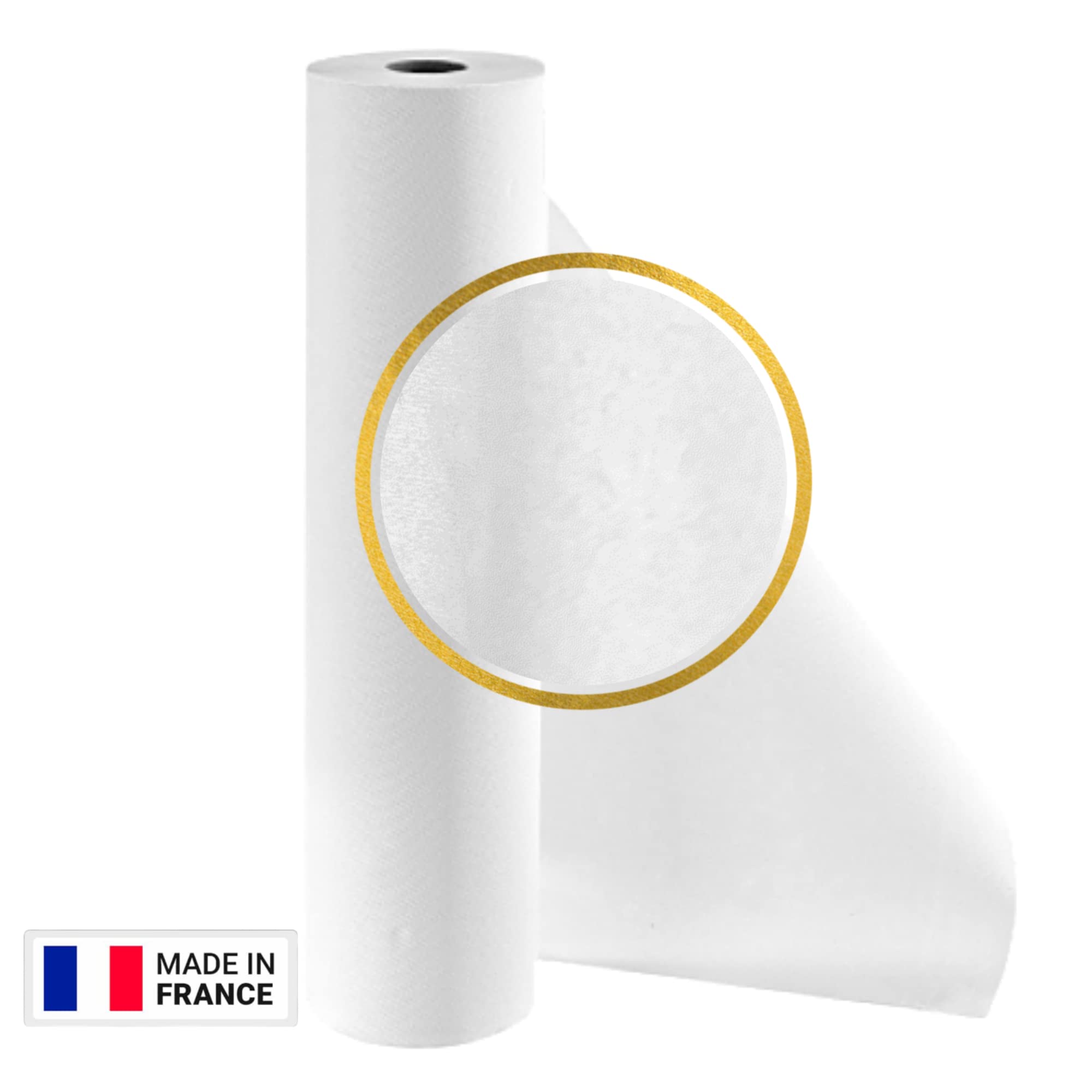 (ARCILIA) Draps d'examen lisses - Lot de 12 - dimensions 70 x 35 cm - 135 formats - Pure ouate - Médical, Protection épilation, Soins, Massages