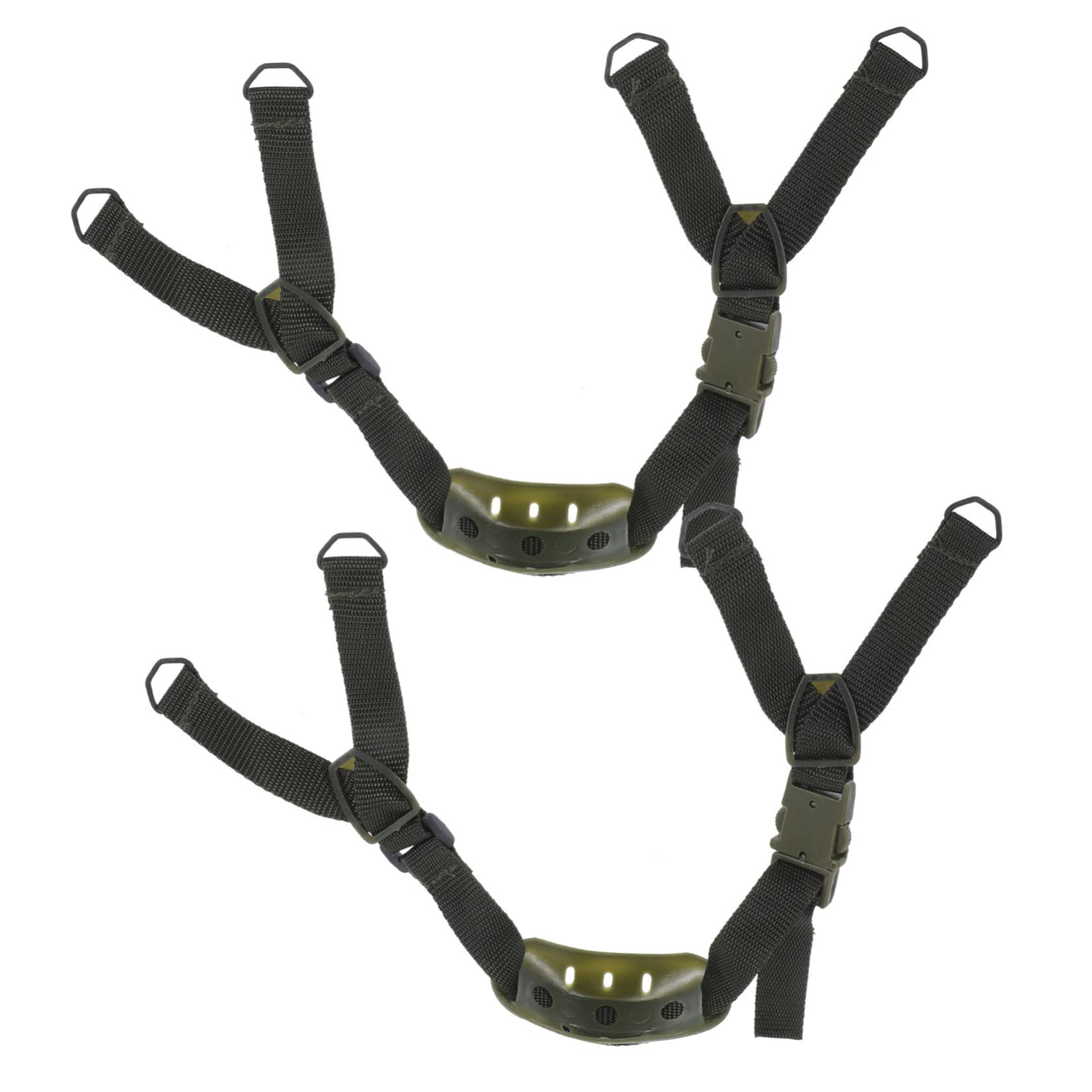 NUOBESTY Helm Kinnriemen Für Schutzhelmgurt Sicherheitshut Kinnriemen Professionelles Riemen Schutzhelmriemenverlängerung Bequemer Kinnriemen Hutband Hart Plastik Olive Green