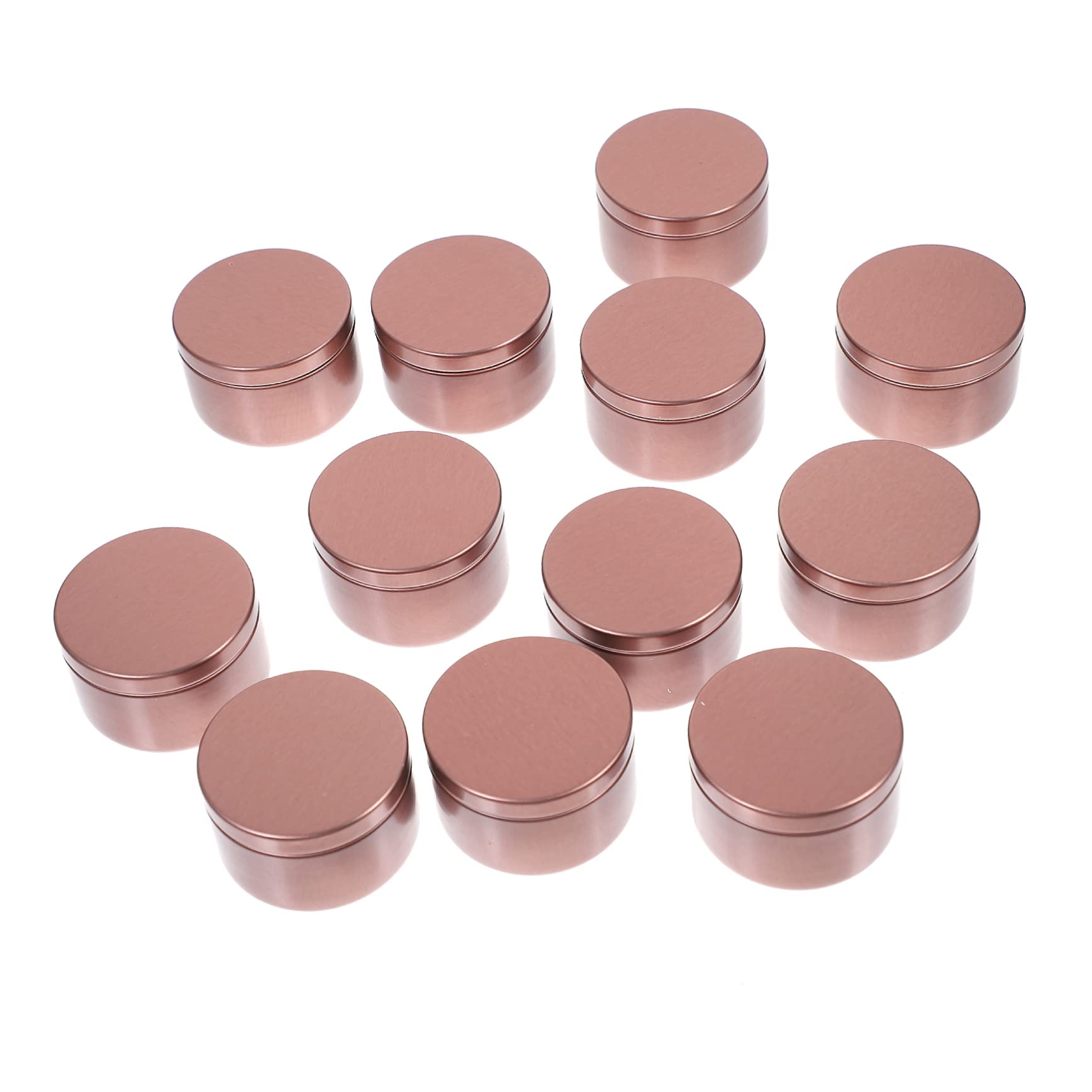 STOBOK 12pcs Aluminum Candle Making Jars Airtight Lids for Candles Storage and for Mother Day Birthdays and Special Occasions
