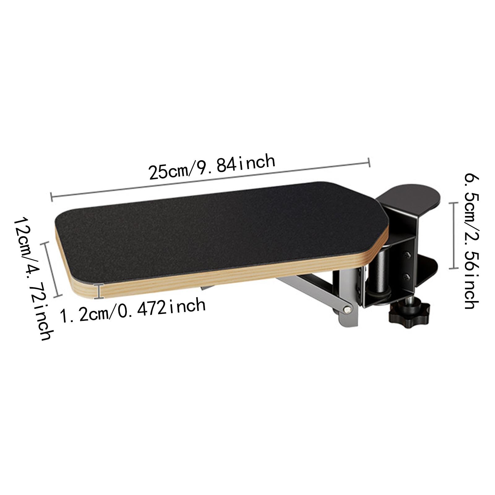 Milageto Reposabrazos para Ordenador de Escritorio, Soporte para Brazos de Oficina, Mesa