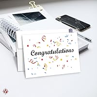 Vista 2 de Blank Note Flat Cards and Envelopes, Made From Bright White Heavyweight Thick Cardstock 5 X 7 Inches (A7) 50 Cards and Envelopes Per Pack Not