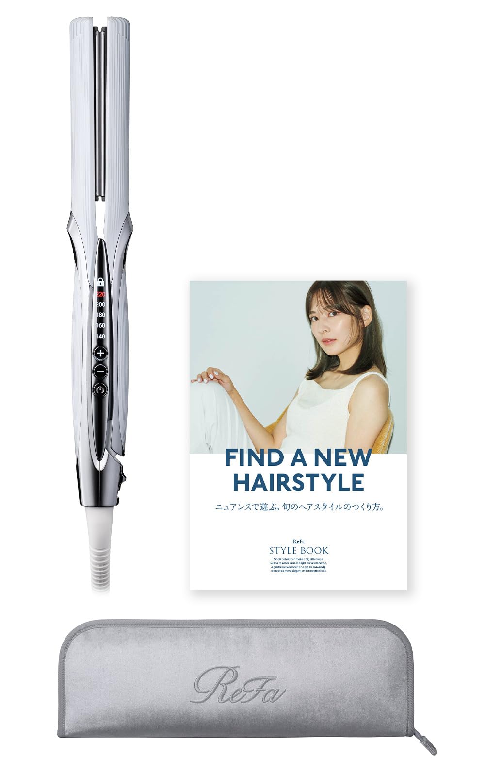 リファ ストレートアイロン ReFa（ホワイト） ヘアアレンジガイドブック付き Amazon | 【公式ストア限定】 リファ ストレートアイロン プロ