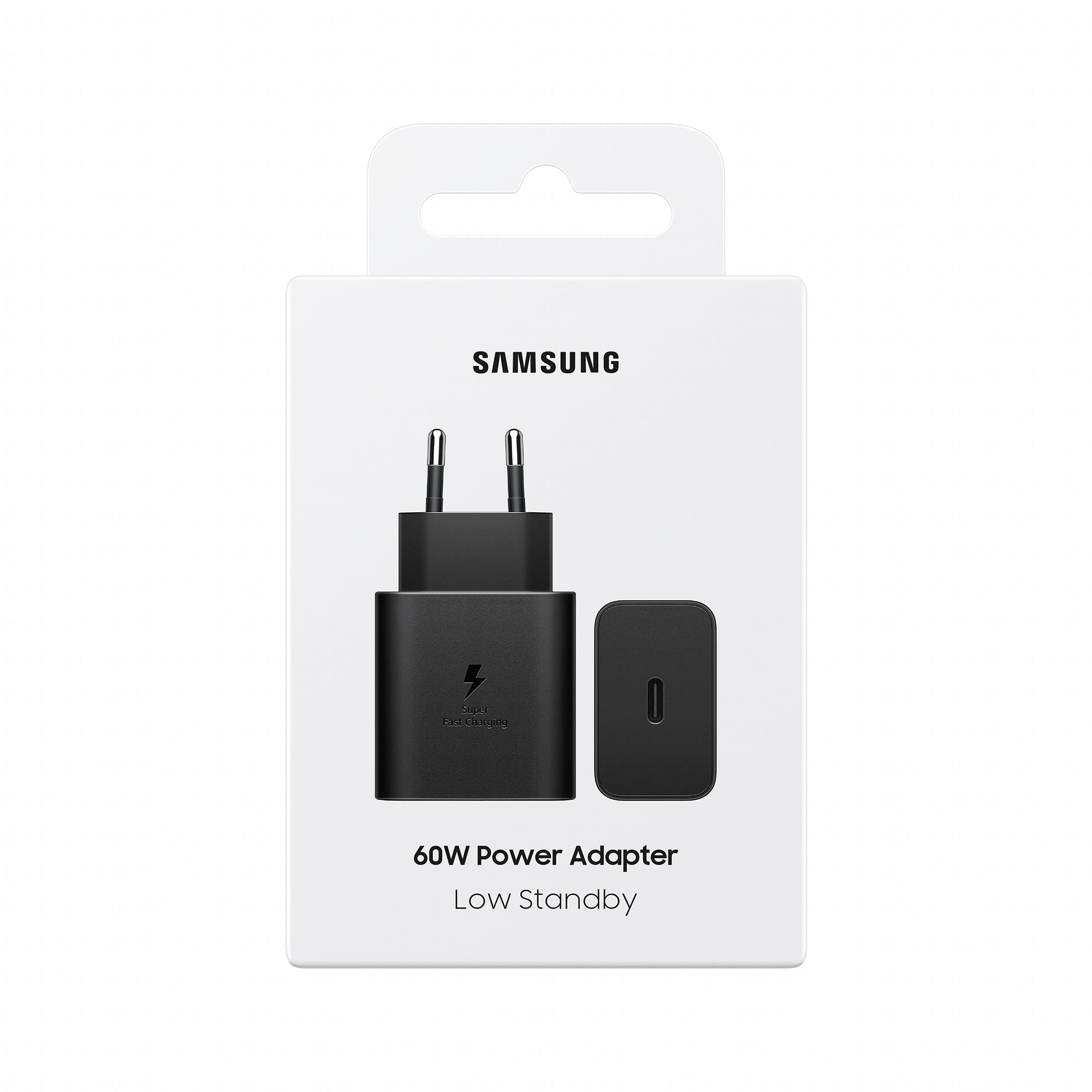 Samsung EP-T6010 Caricatore originale da 60W Super Fast Charging, Porta USB-C (Senza Cavo), Nero