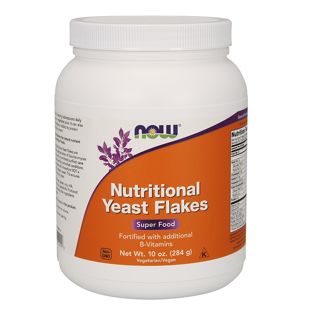 NOW Foods: Nutritional Yeast Flakes Super Food, 10 oz (2 Pack)
