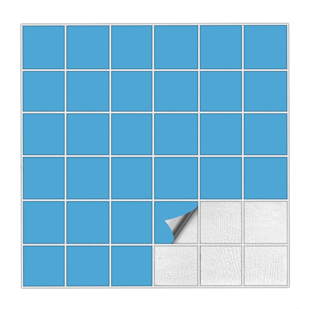 Ulticool Adesivi per Piastrelle Decorativi - Blu Mare Verde Chiaro