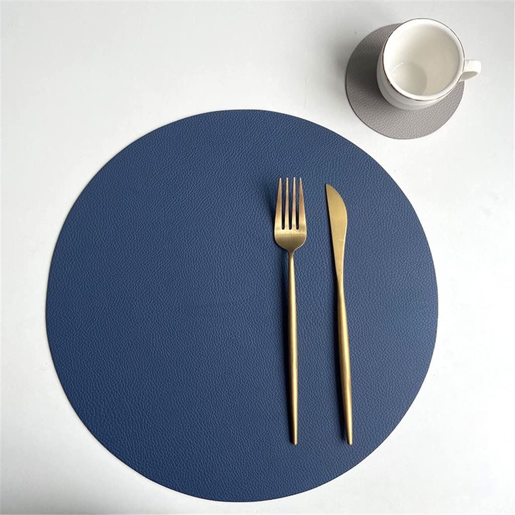 10 Pcs Leather Placemat Western Food Mat Dining Tableware Table Mat Pads Bowl Cup Coaster Kitchen Accessorie