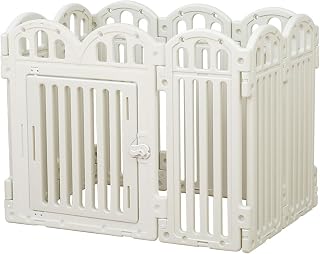 Portable Dog Box Indoor Fence - Easy to install combination design for all dog breeds, height 80cm for home protection