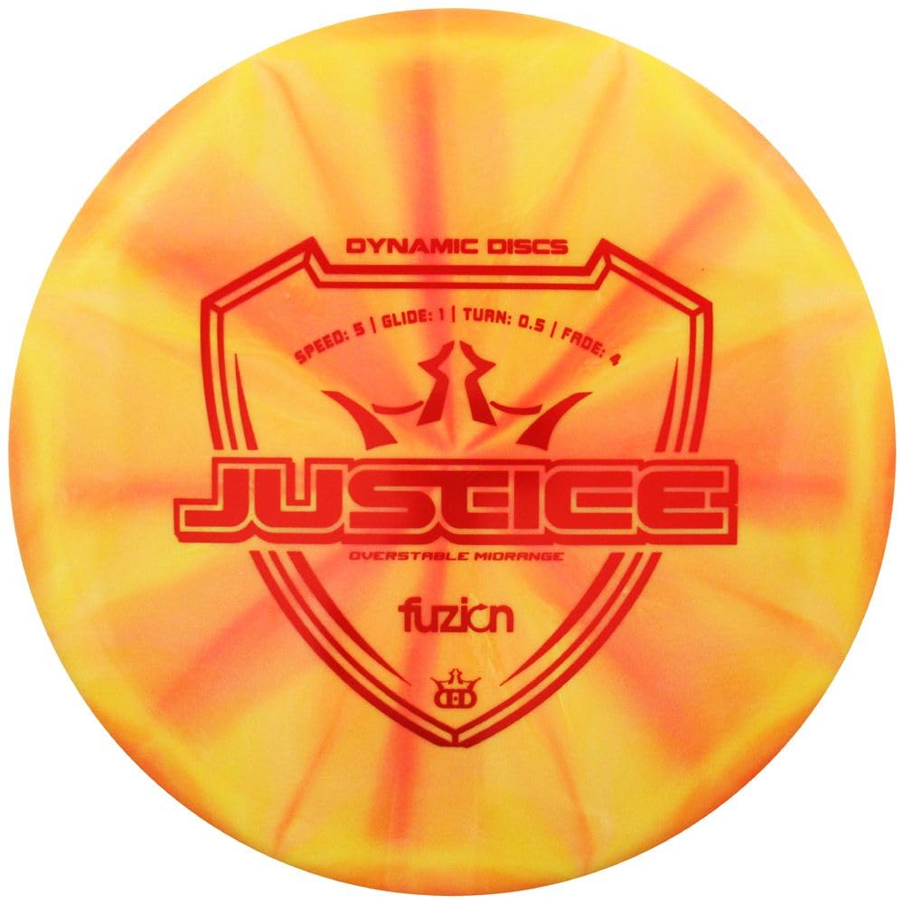 Dynamic Discs Fuzion Burst Justice Midrange Golf Disc - Colors Will Vary