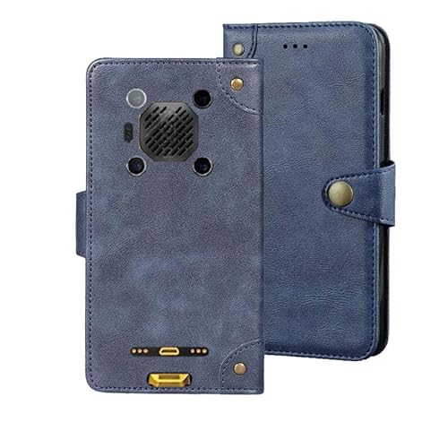 Auotu Funda with protección de la cámara Capirotazo Billetera Carcasa Caso Flip PU Cuero Magnetico Case Caja Cover para Ulefone Armor 26 Ultra 5G Outdoor Smartphone (Azul)