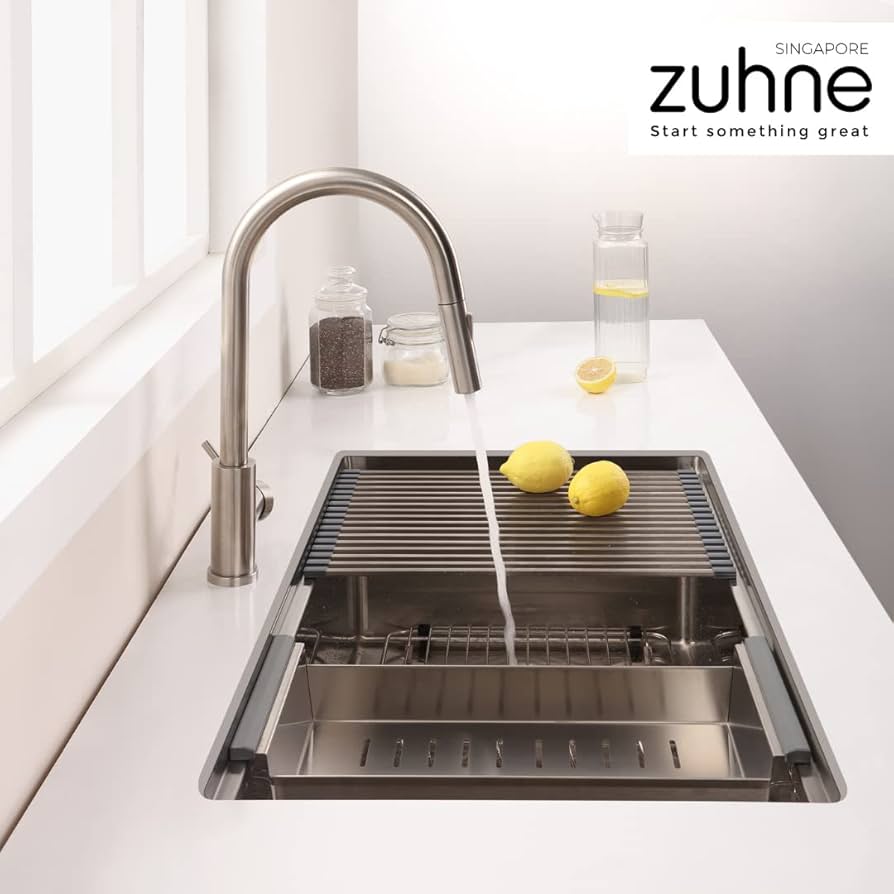 UN —under nest— Neste Undermount Kitchen Sink Workstation and Accessories, Best-in