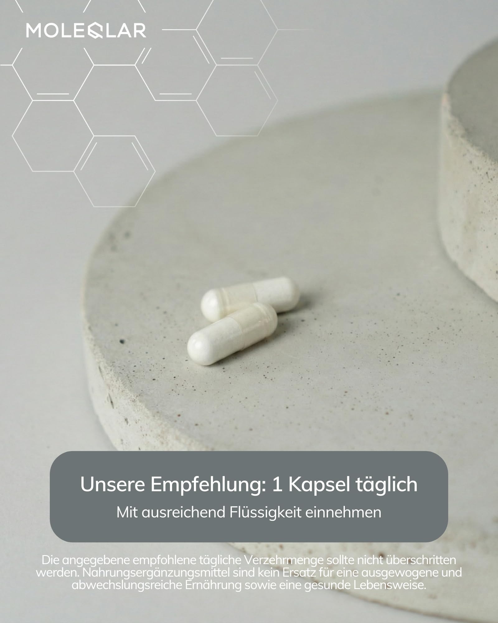 MoleQlar Vitamin C Kapseln liposomal - 500 mg Vitamin C pro Kapsel - 60 Stück als 2-Monatsvorrat - Liposovit Markenrohstoff (Packung mit 2)