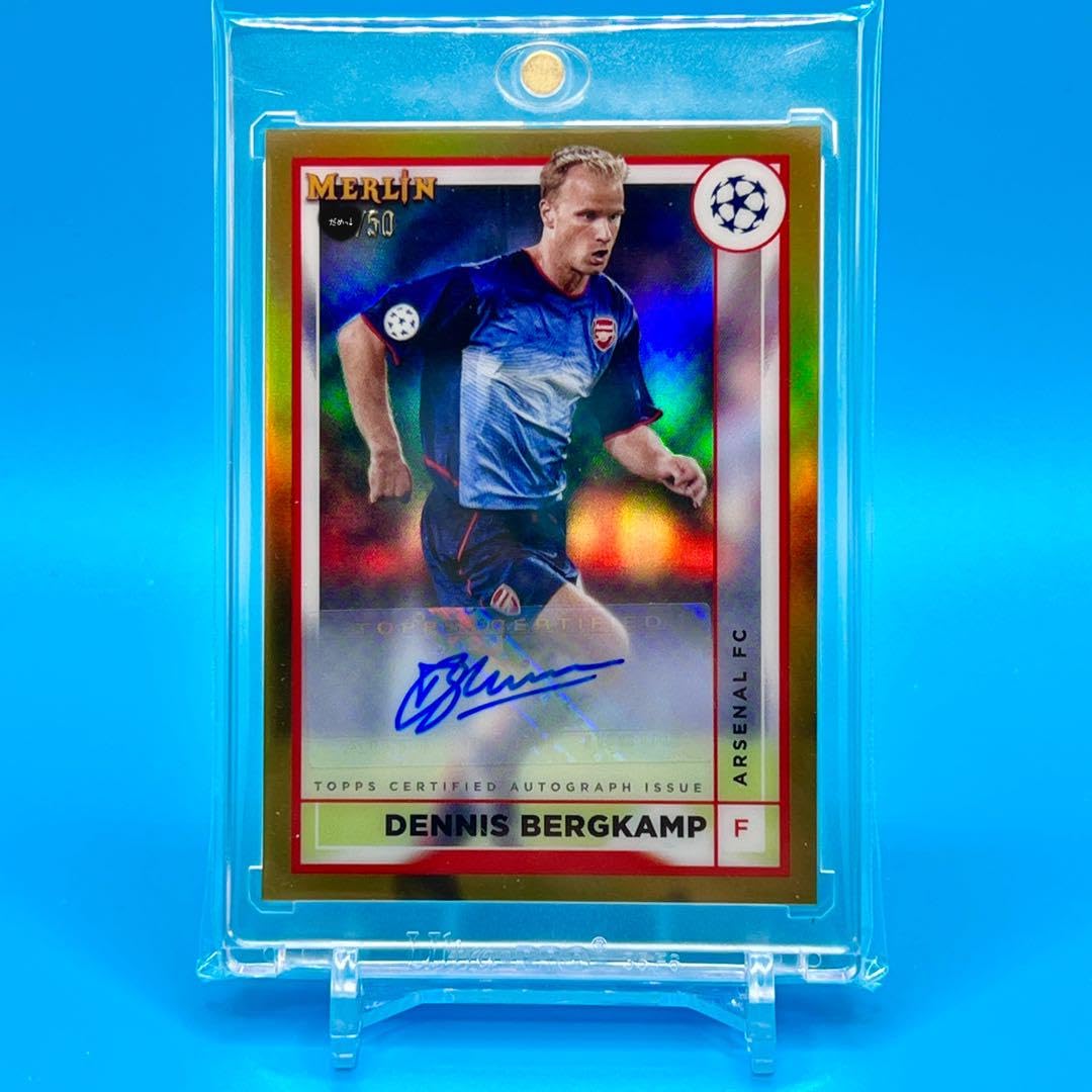 Amazon.co.jp: 22-23 Topps BERGKAMP ベルカンプ 直筆サインカード 50 